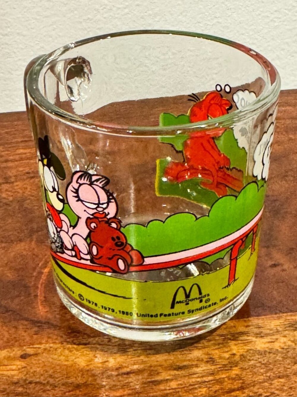 Vintage 1978 McDonald’s Garfield Glass Mugs Set of 4 in Excellent Condition - Picture 3 of 16